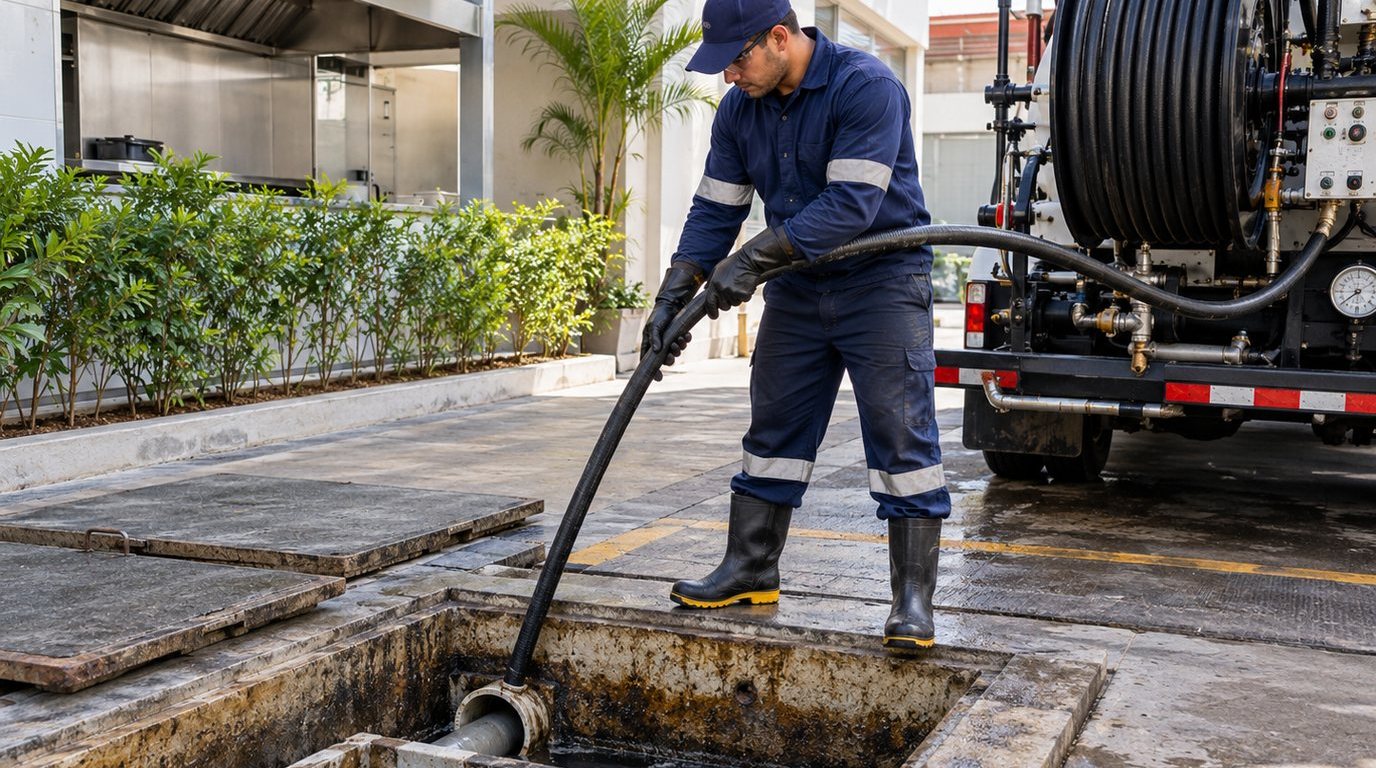 Hidrojateamento de Caixa de Gordura em Belém‑PA