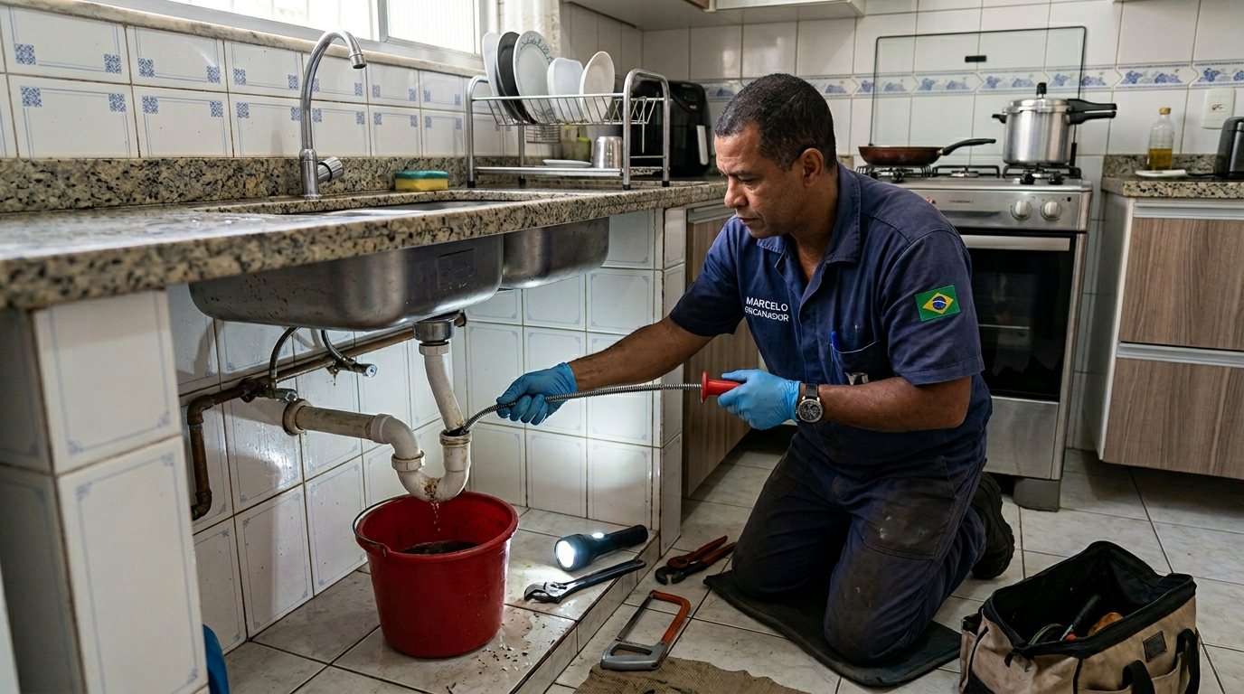 Ligação da Pia da Cozinha em Belém‑PA