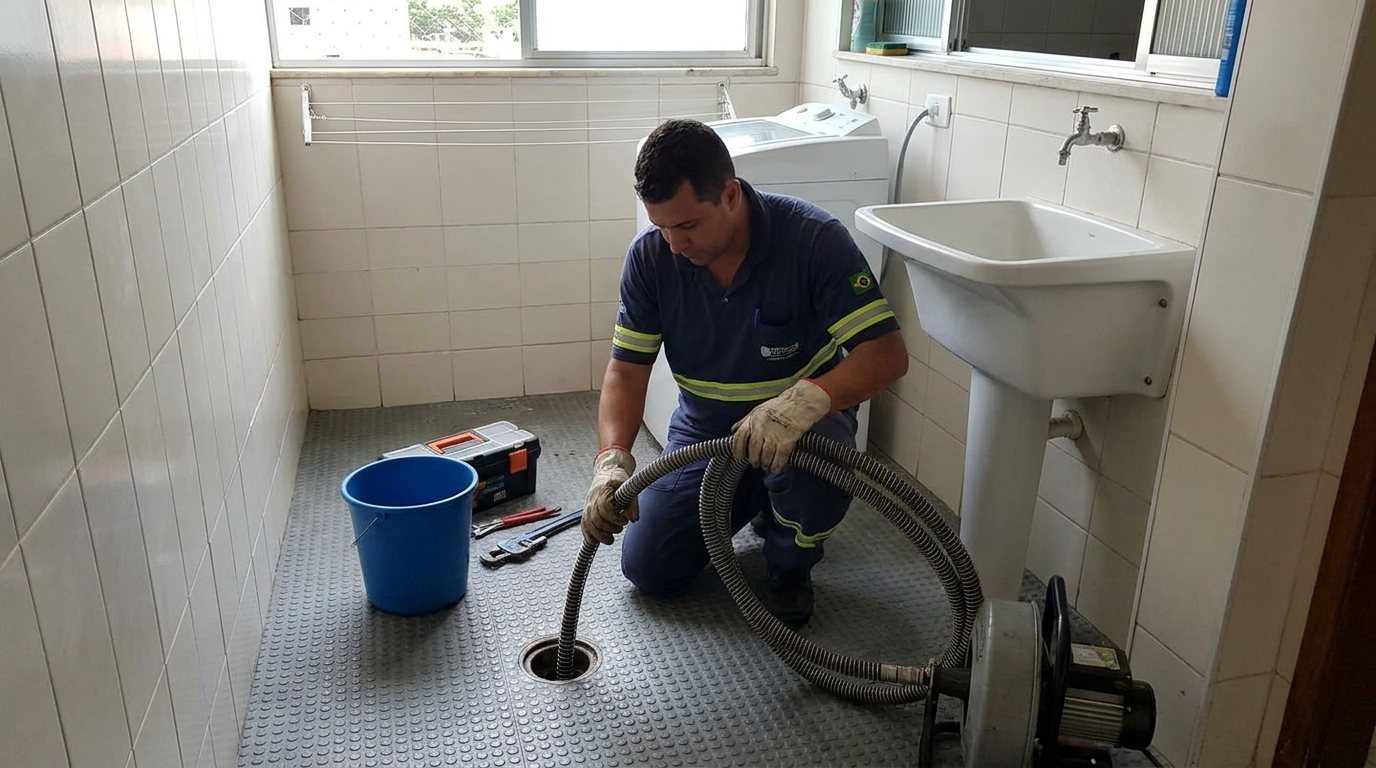Ponto de Esgoto na Lavanderia em Belém‑PA